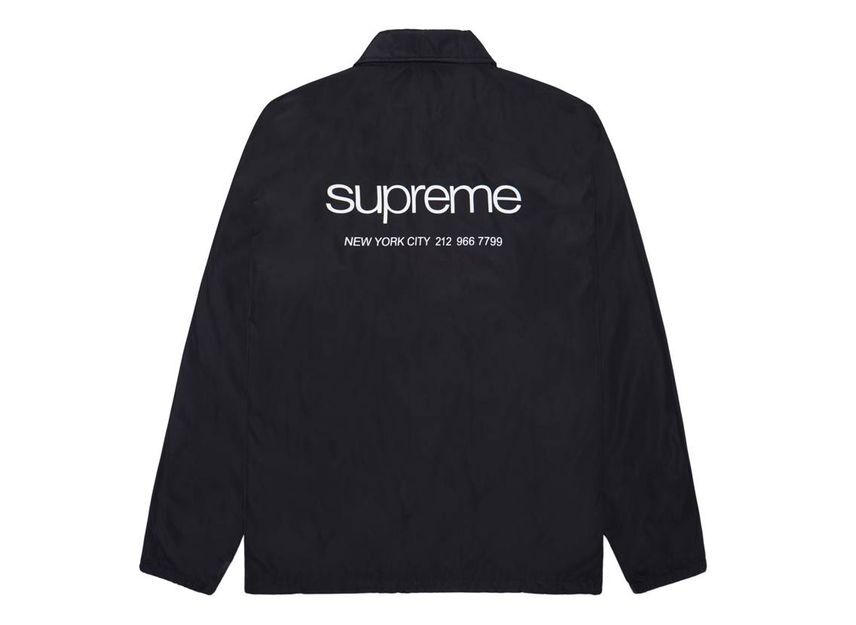 Supreme Nyc Coaches Jacket Black