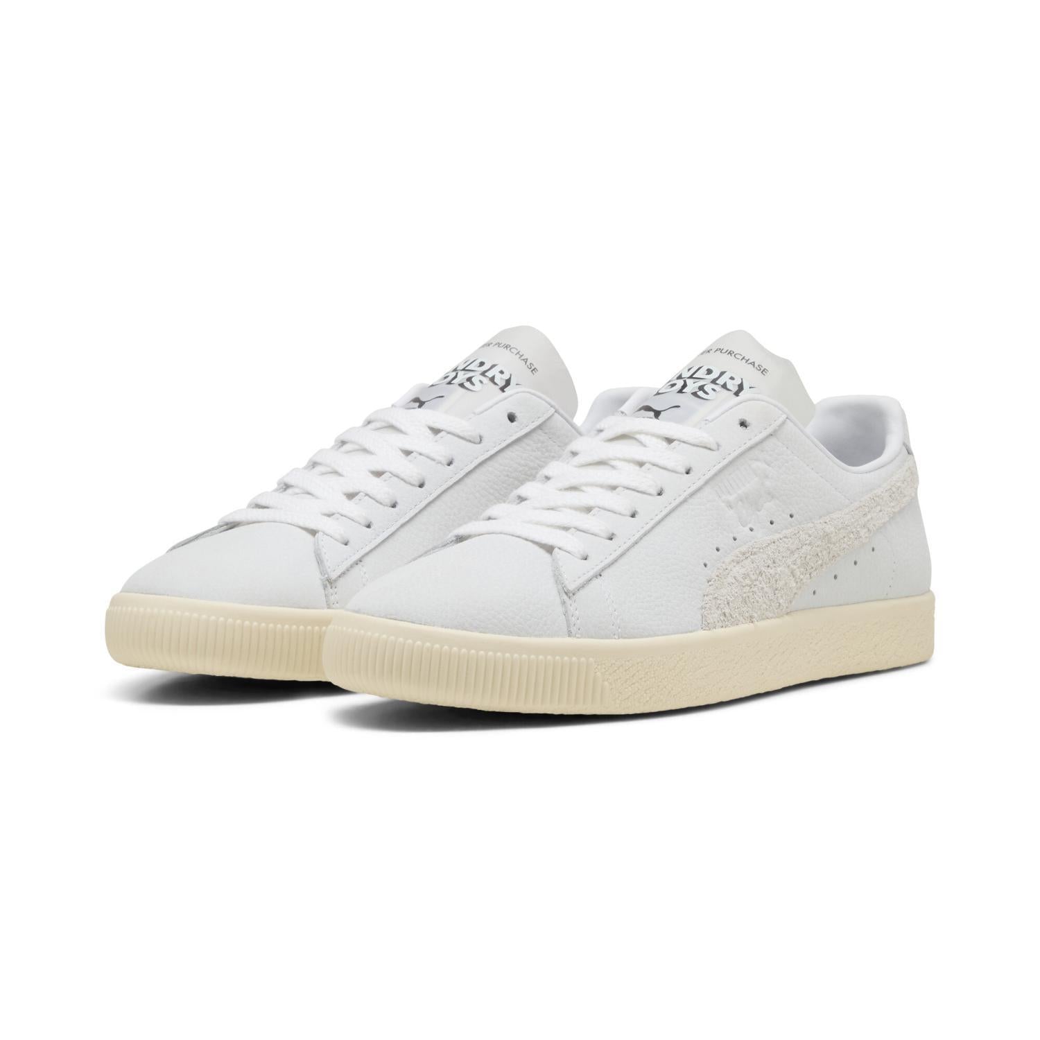 401043-01 Puma Clyde Laundry Boys 2 Puma White Frosted Ivory (Men's)