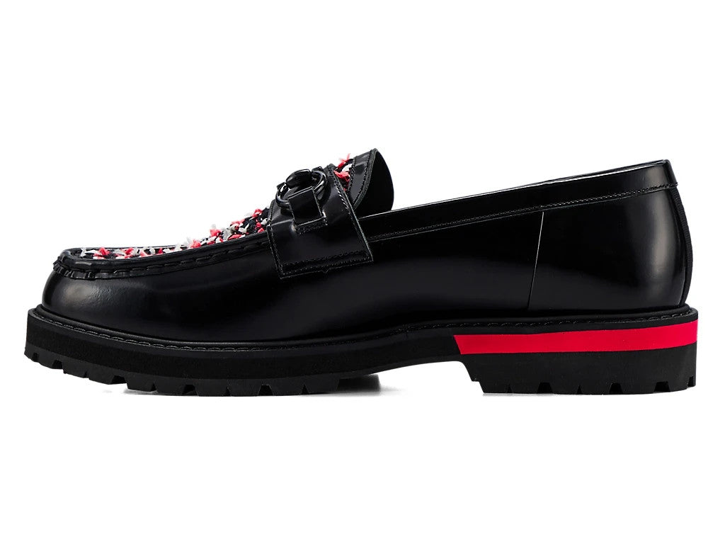 1181A616-008 Onitsuka Tiger Bit Loafer Black Classic Red (Men's)