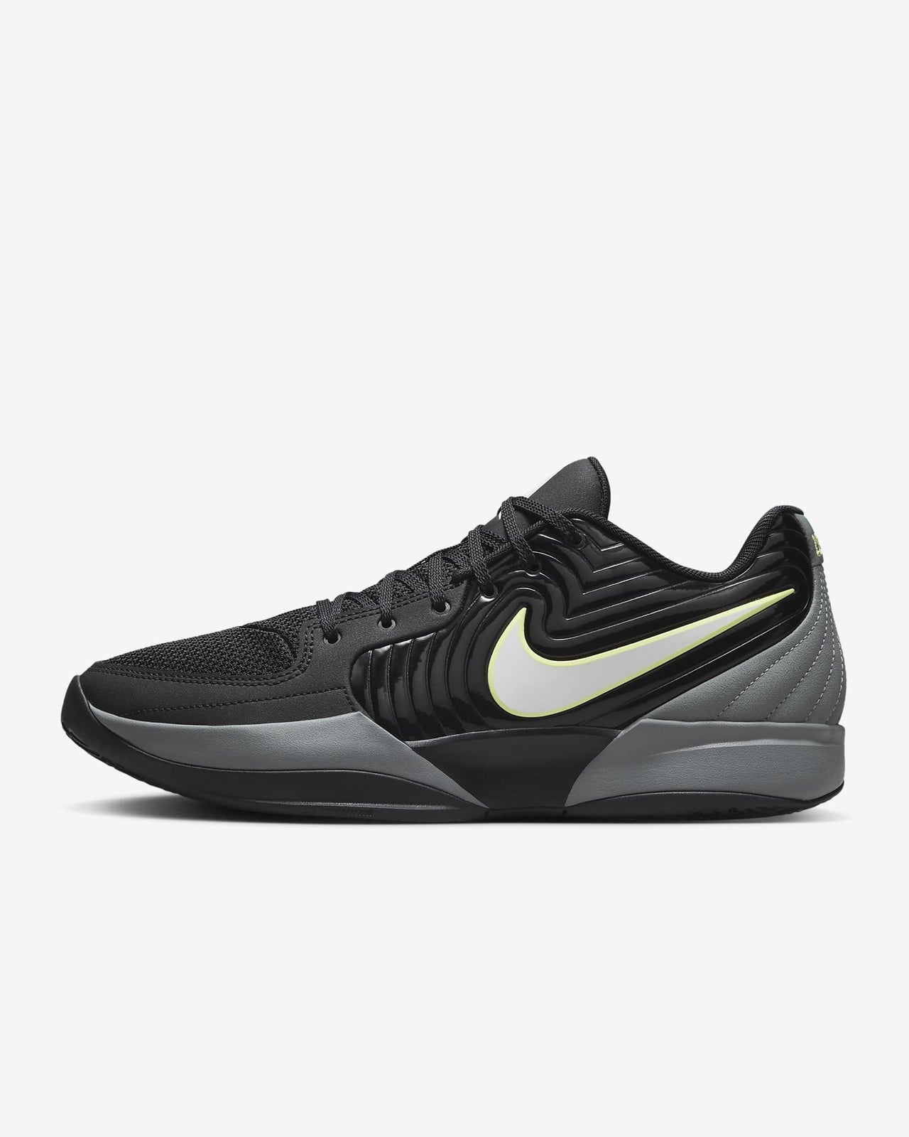 FD7327-001 Nike Ja 2 Black Light Smoke Grey Light Lemon Twist Phantom (Men's)