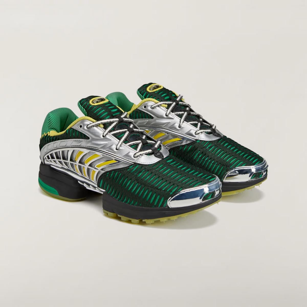 JQ6793 Brain Dead à adidas Climacool 2 Core Black Impact Yellow Silver (Men's)