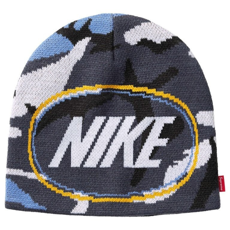 Supreme x Nike Oval Beanie Blue Camo