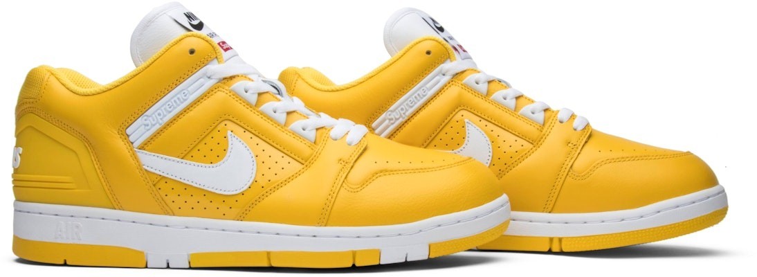AA0871-717 Supreme à Nike SB Air Force 2 "Varsity Maize"