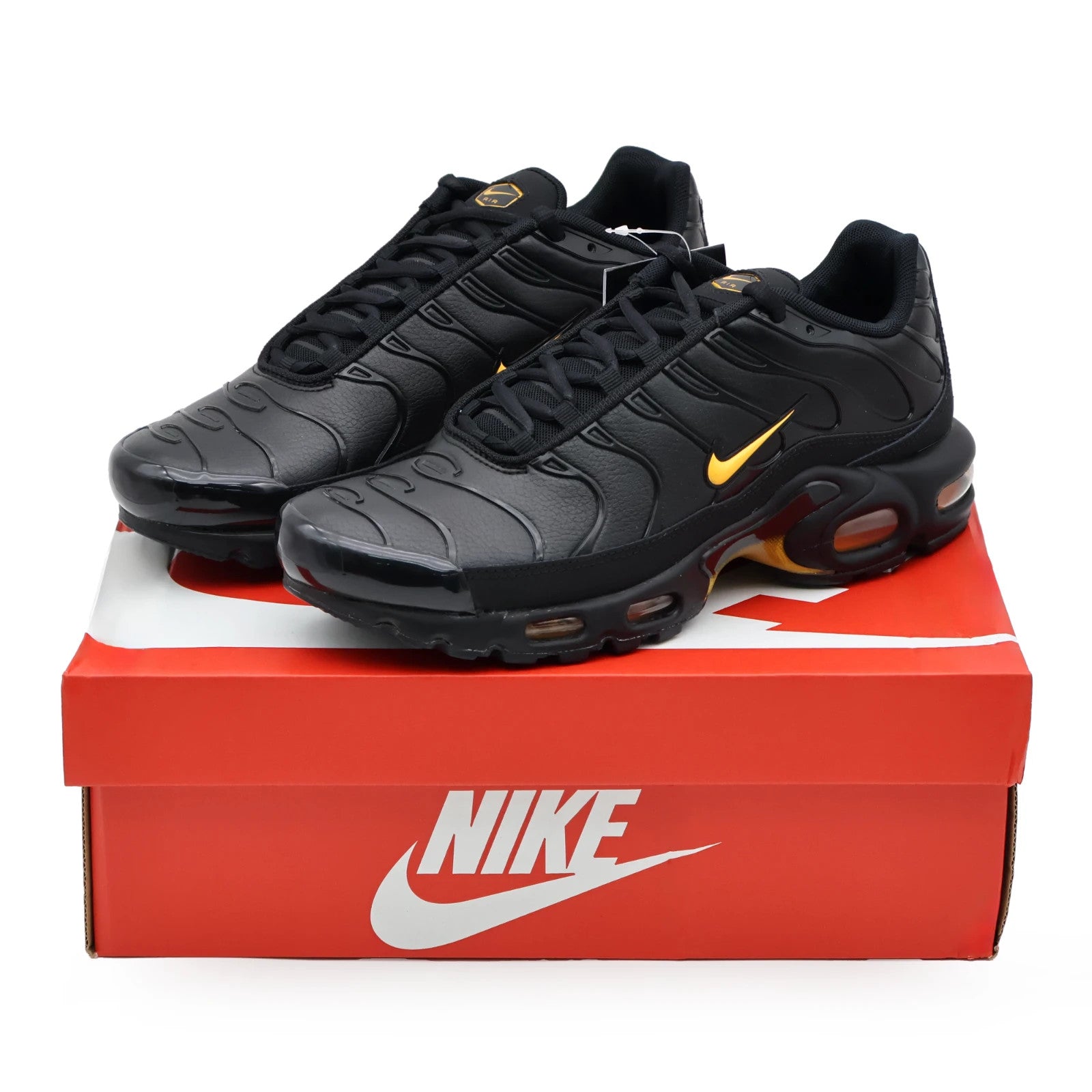 IF4390-001 Nike Air Max Plus Premium Black Laser Orange (Men's)