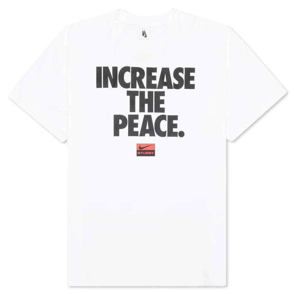 Nike Stussy Increase The Peace Tee White