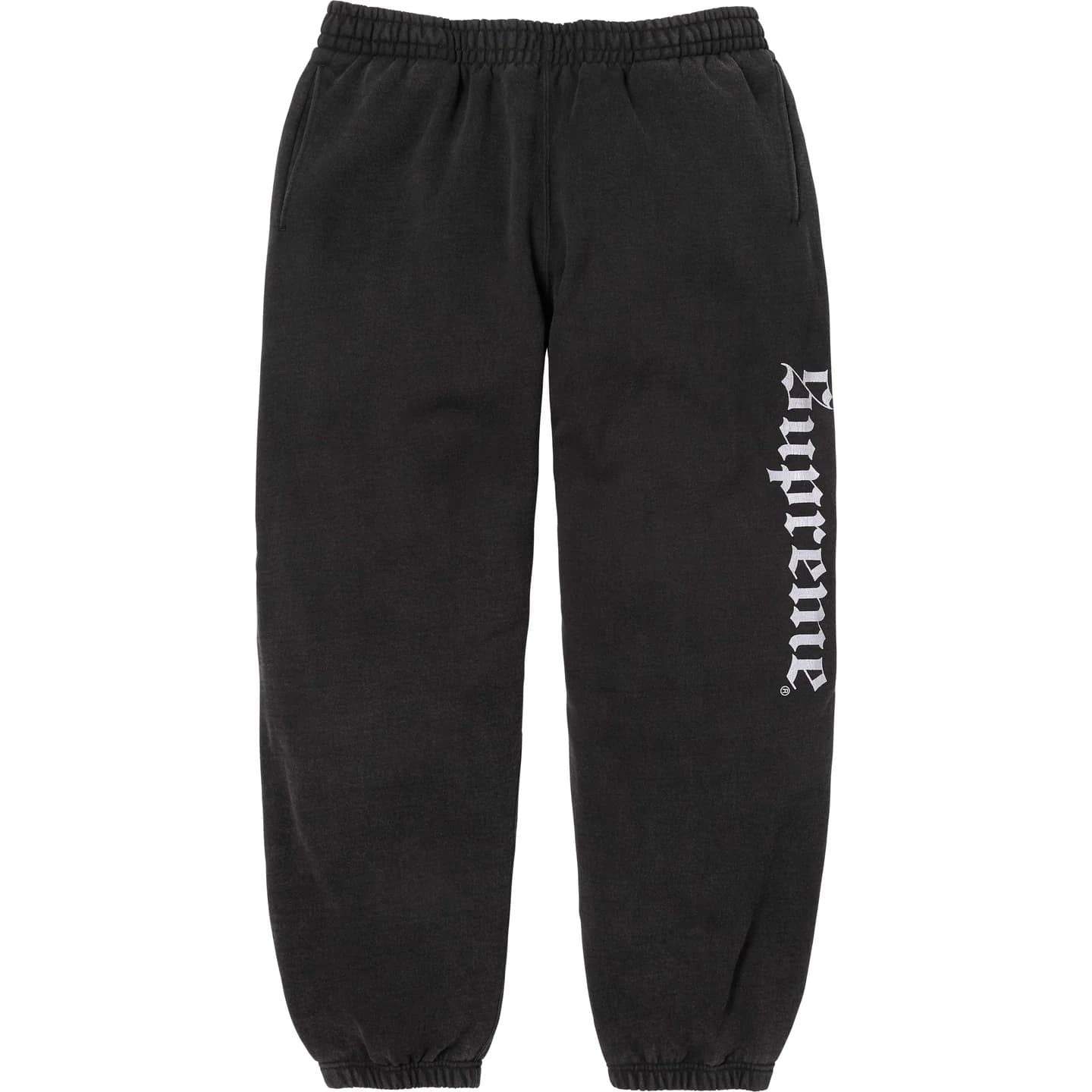Supreme Washed Old English Sweatpant Black