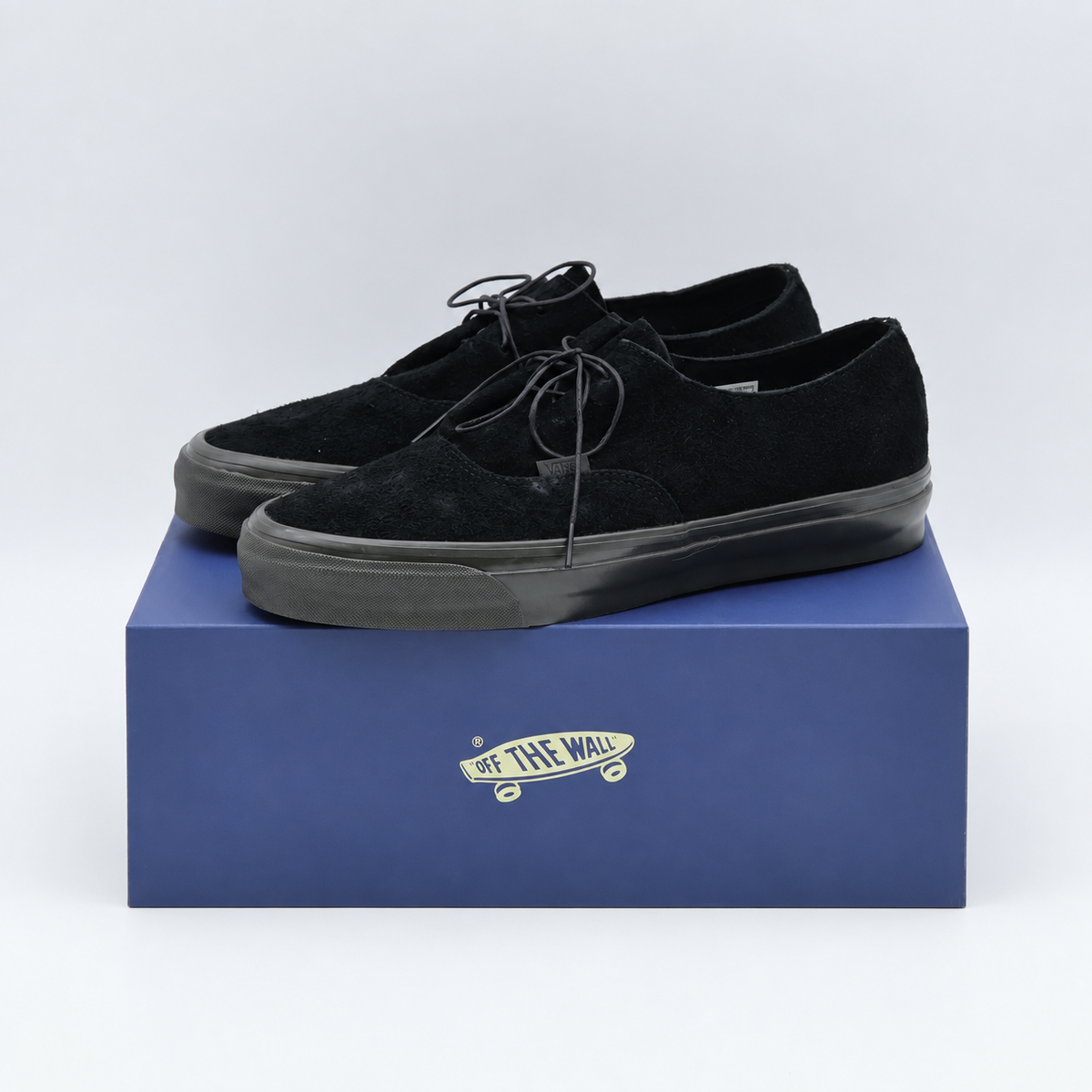 VN000EHFGBA Vans Premium Authentic Ease Hairy Suede "Black/Faded Black" (Men's)