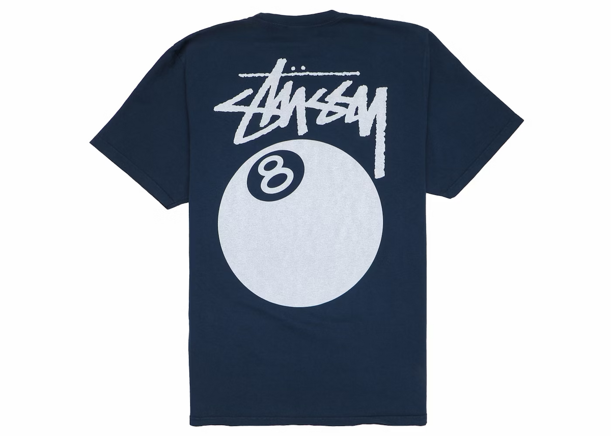 Stussy 8 Ball Tee Pigment Dyed Navy