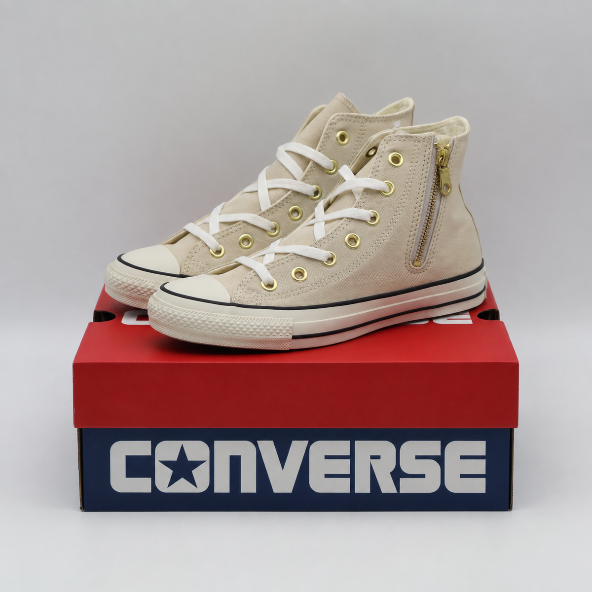 31314131 Converse All Star Goldzip Hi Oatmeal (Men's)