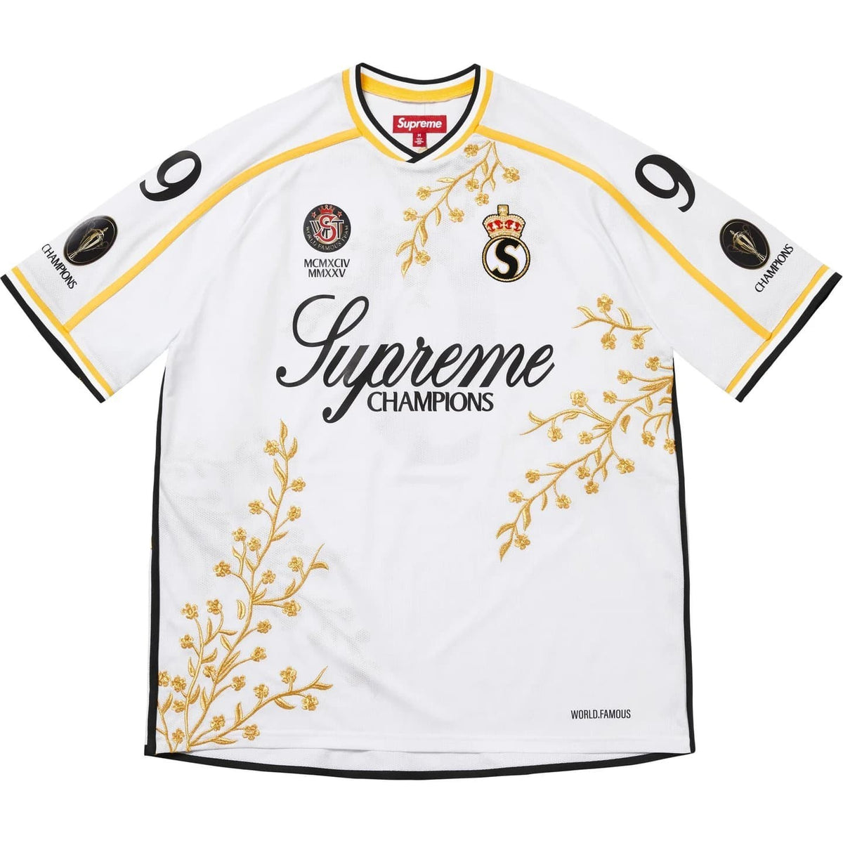 Supreme Floral Soccer Jersey White