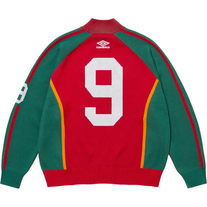 Supreme Umbro Zip Up Sweater Red