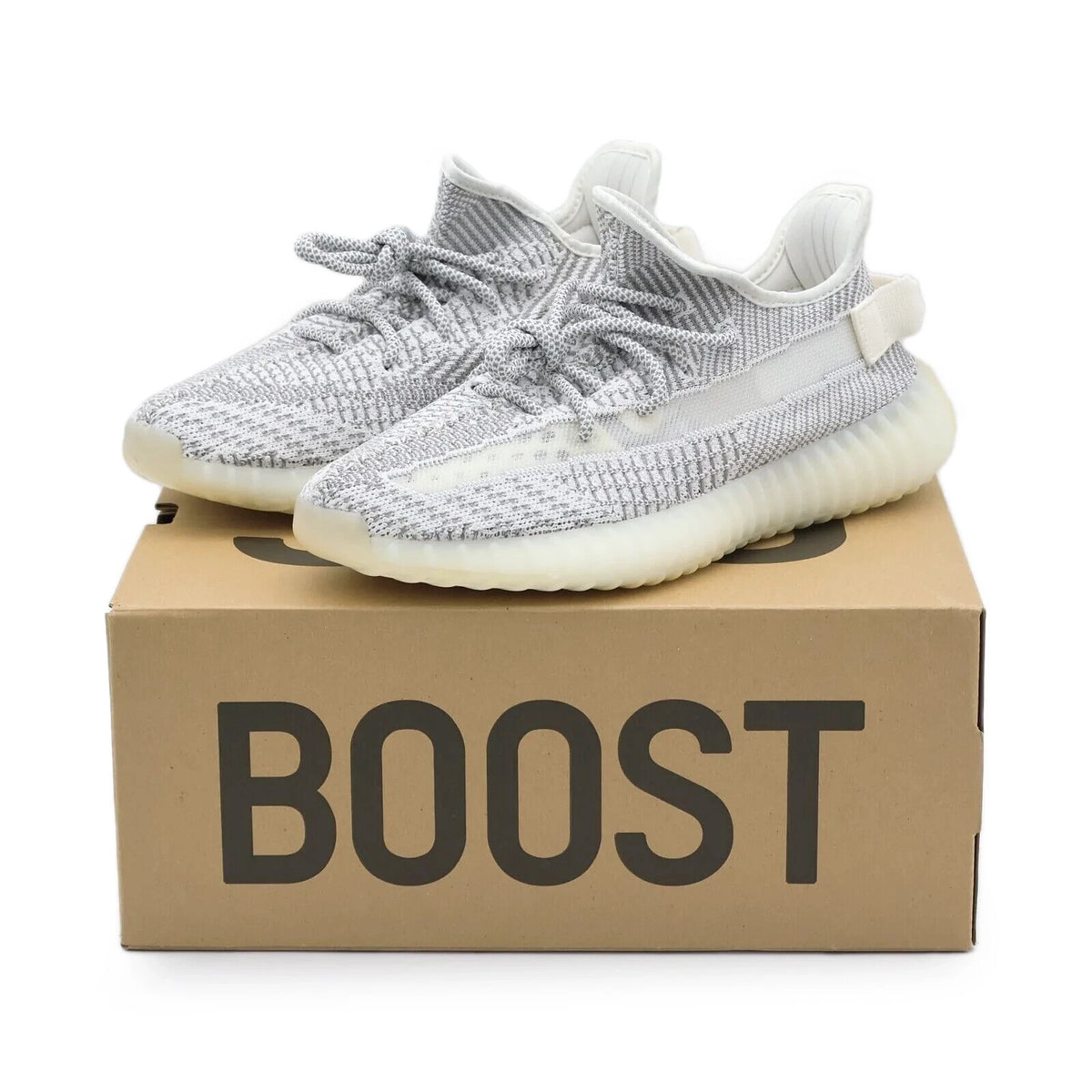 EF2905 adidas Yeezy Boost 350 V2 Static Non-Reflective White Light Grey (Men's)