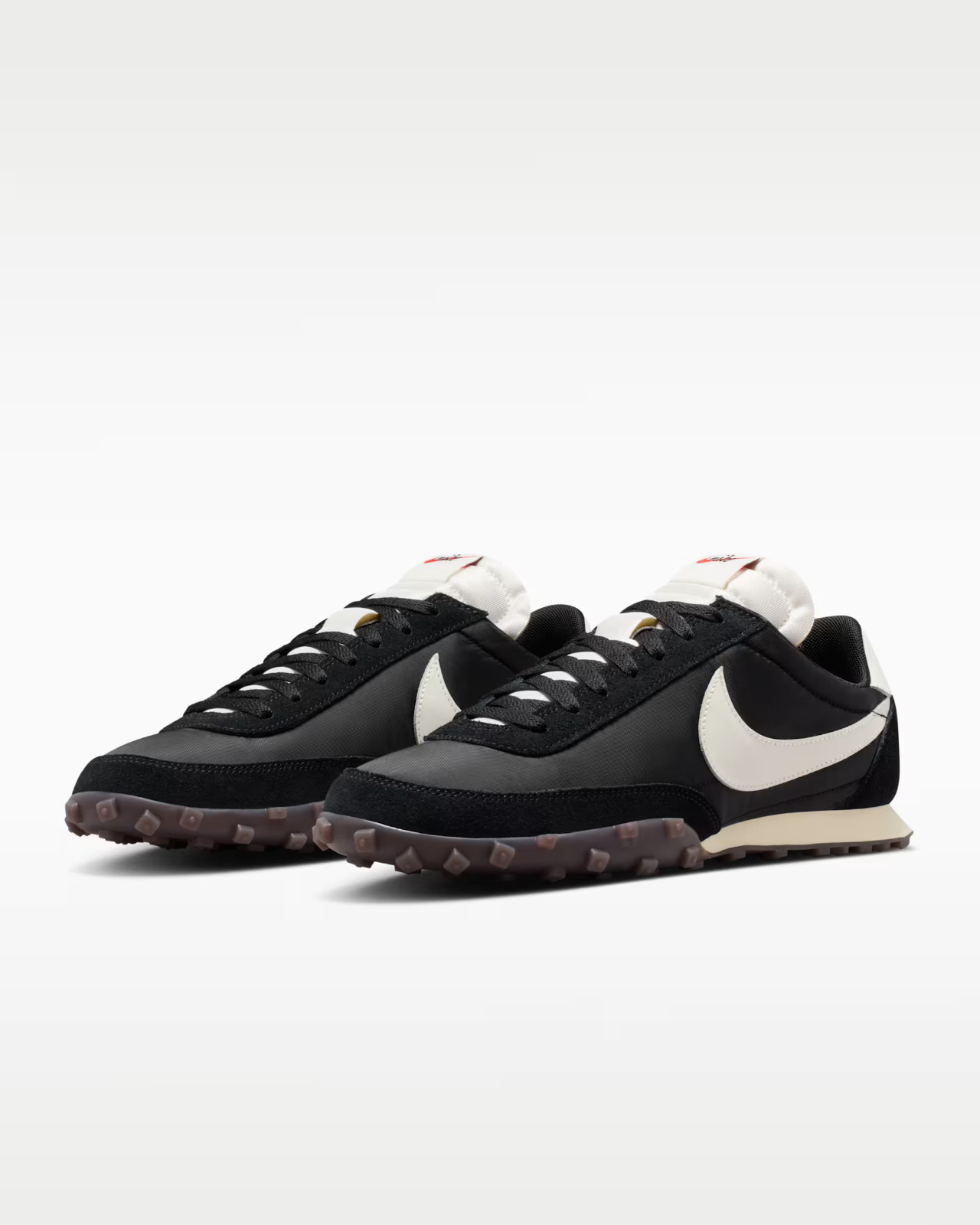 IM8658-103 Nike Waffle Racer BLACK/SAIL-COCONUT MILK-GUM DARK BROWN (Men's)