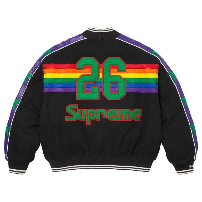 Supreme Mitchell Ness Teams Varsity Jacket Black