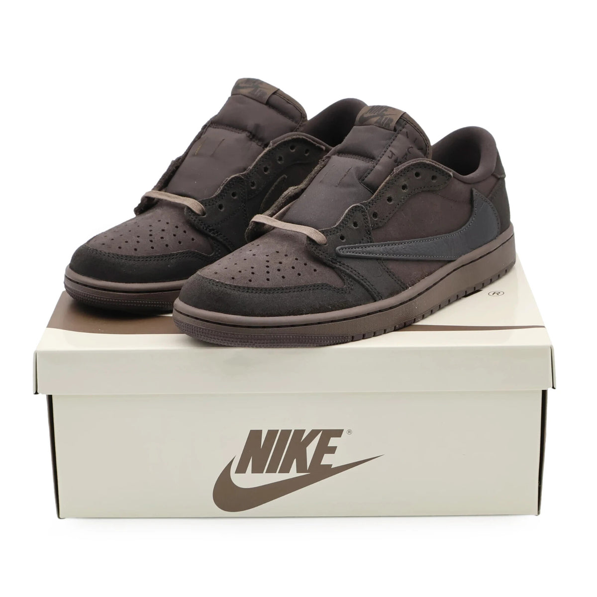 DM7866-202 Travis Scott Nike Air Jordan 1 Low OG SP Velvet Brown (Men's)