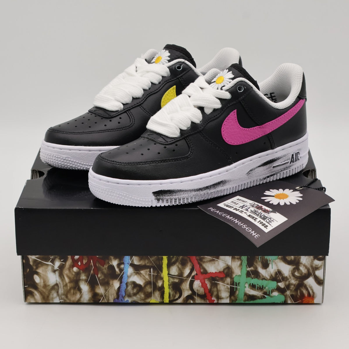 AQ3692-004 PEACEMINUSONE Nike Air Force 1 Low '07 Para-Noise 3.0 Black (Men's)