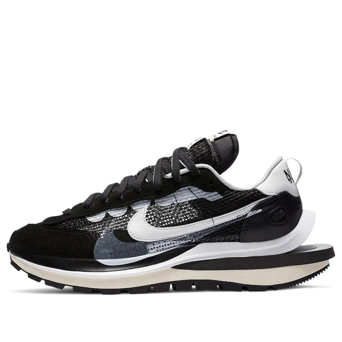 CV1363-001 sacai à Nike Vapor Waffle "Black and White" (Men's)