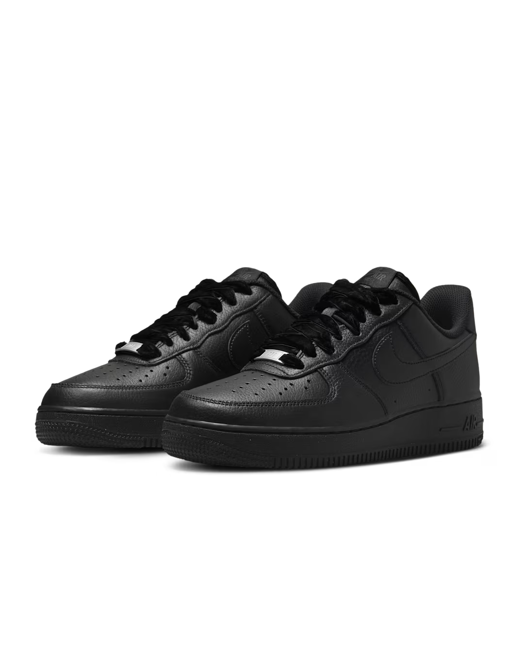 HV4403-001 Nike Air Force 1 Low Ribbon Laces Triple Black (Women's)