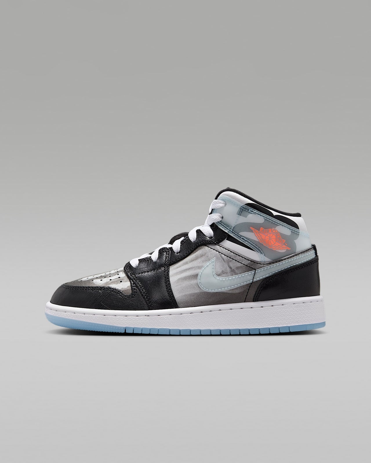 HF3210-001 Nike GS Air Jordan 1 Mid SS X-Ray