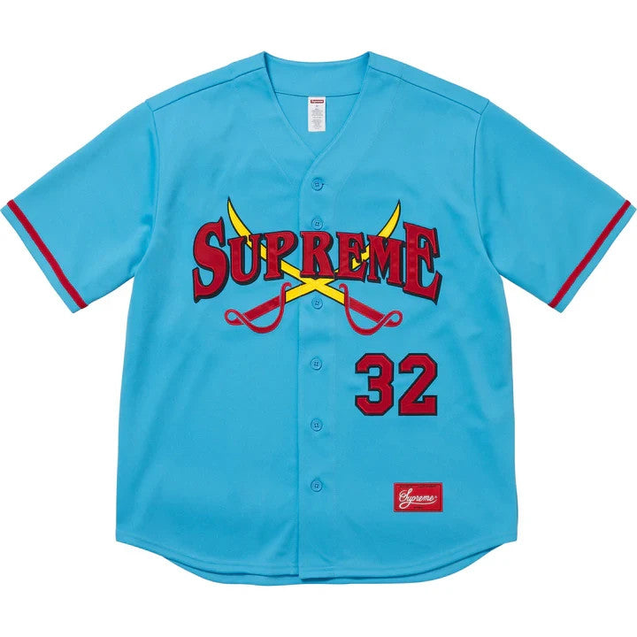 Supreme Swords Baseball Jersey Blue