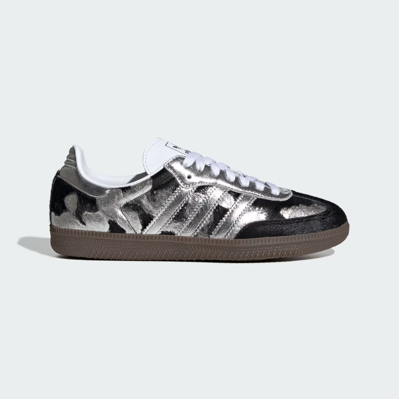 KJ2313 adidas Samba OG Pony Hair "Core Black/Silver Metallic" (Women's)