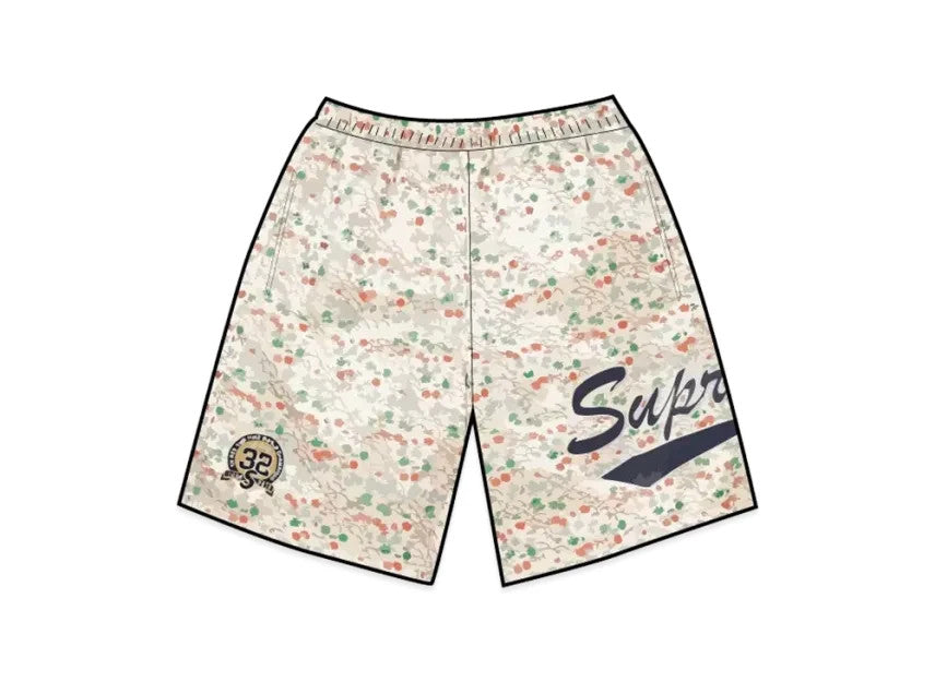 Supreme Floral Jacquard Short "White"