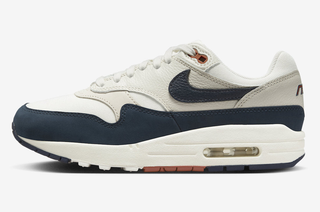 FD2370-110 Nike Air Max 1 LX Obsidian and Light Orewood Brown (Women's)