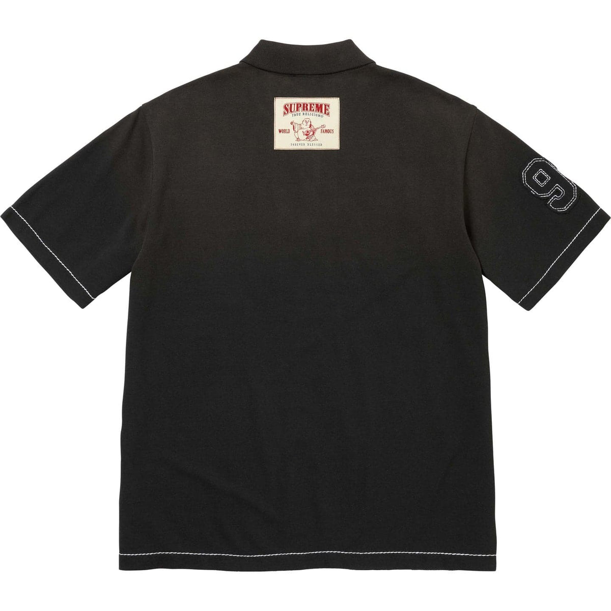 Supreme True Religion Applique Polo Black