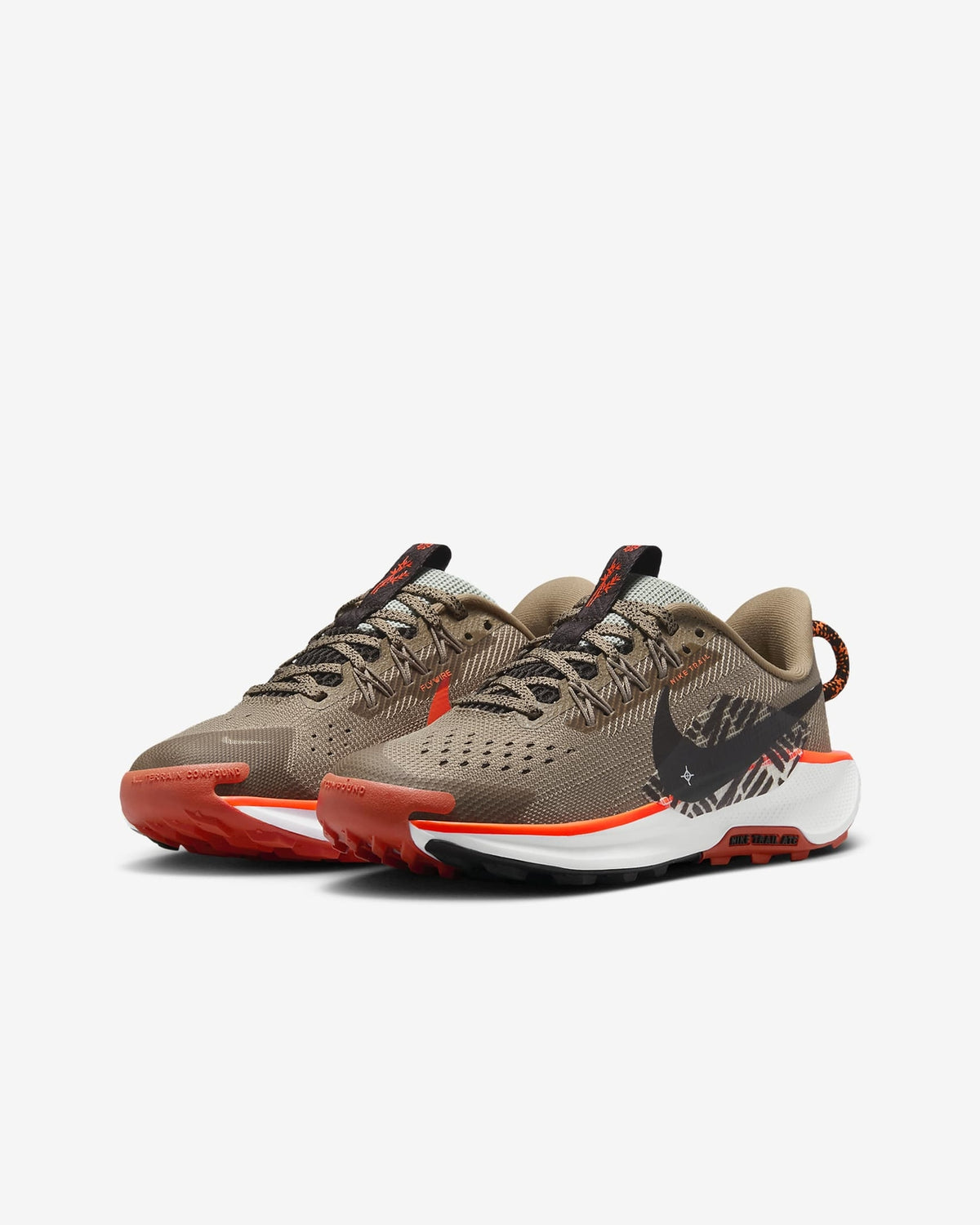 FV5638-200 Nike GS Pegasus Trail 5 Khaki Hyper Crimson Vintage Coral