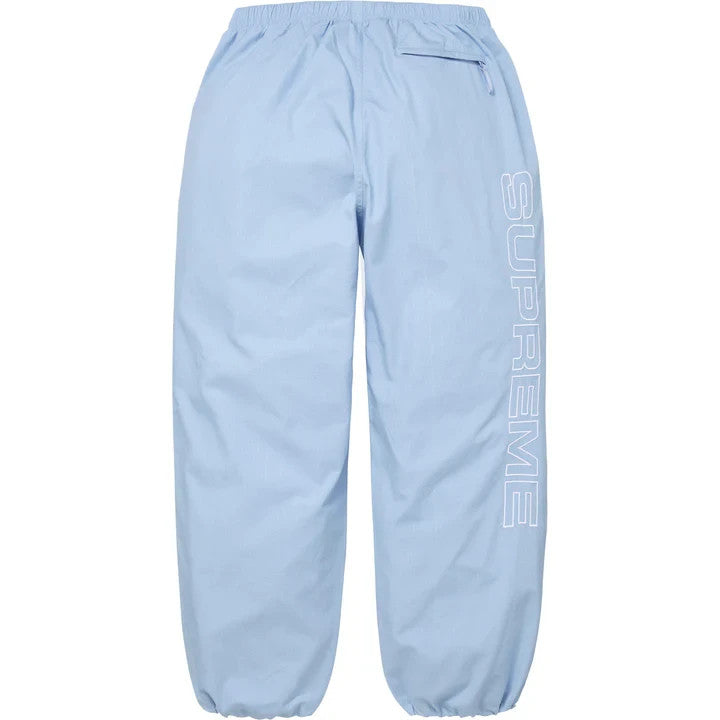 Supreme Spellout Embroidered Ripstop Track Pant Light Blue