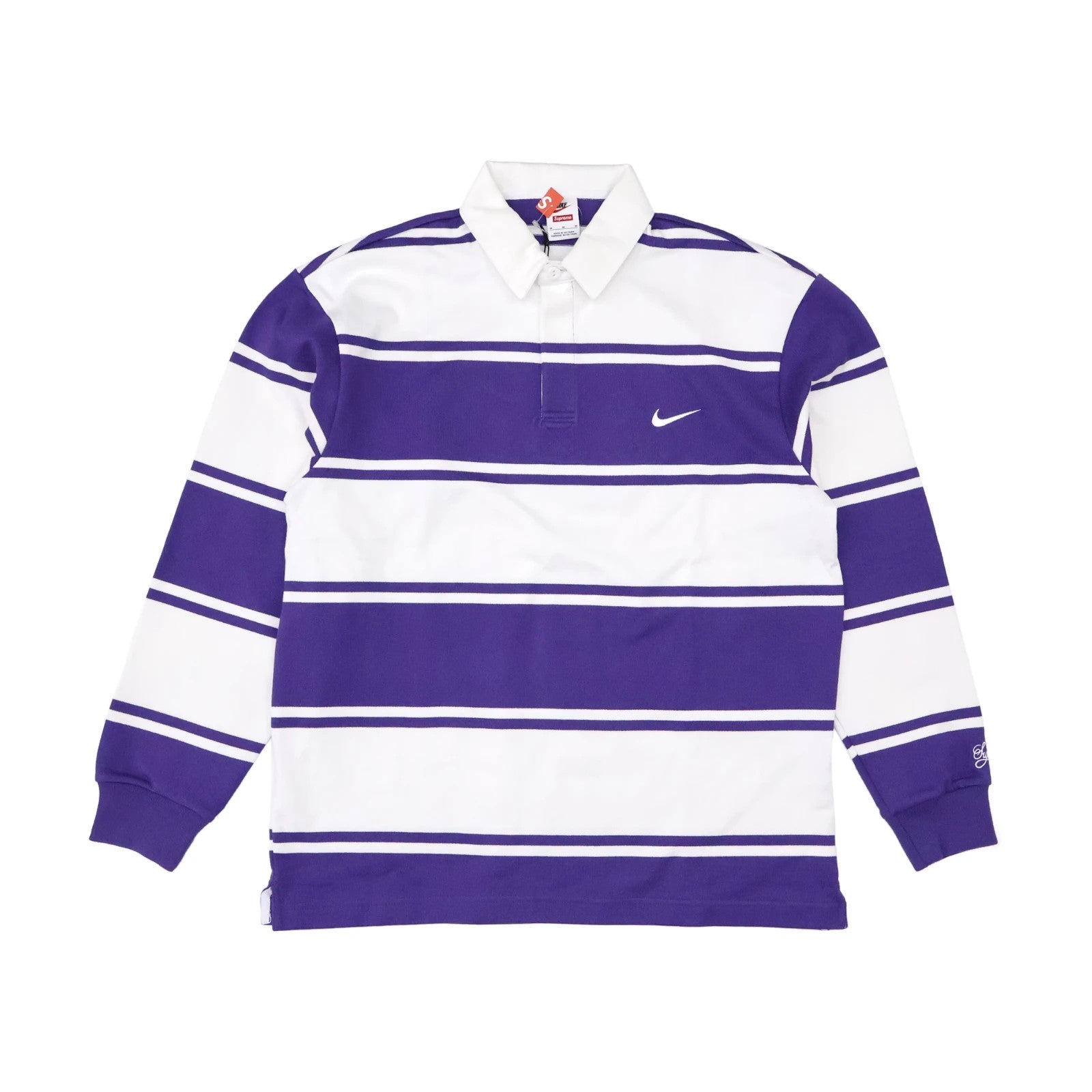 Supreme Nike Stripe Rugby Purple