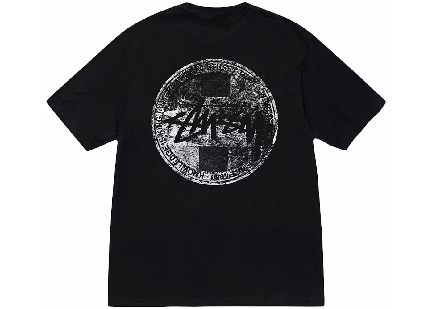 313422 Stussy Dot Stamp Tee Black
