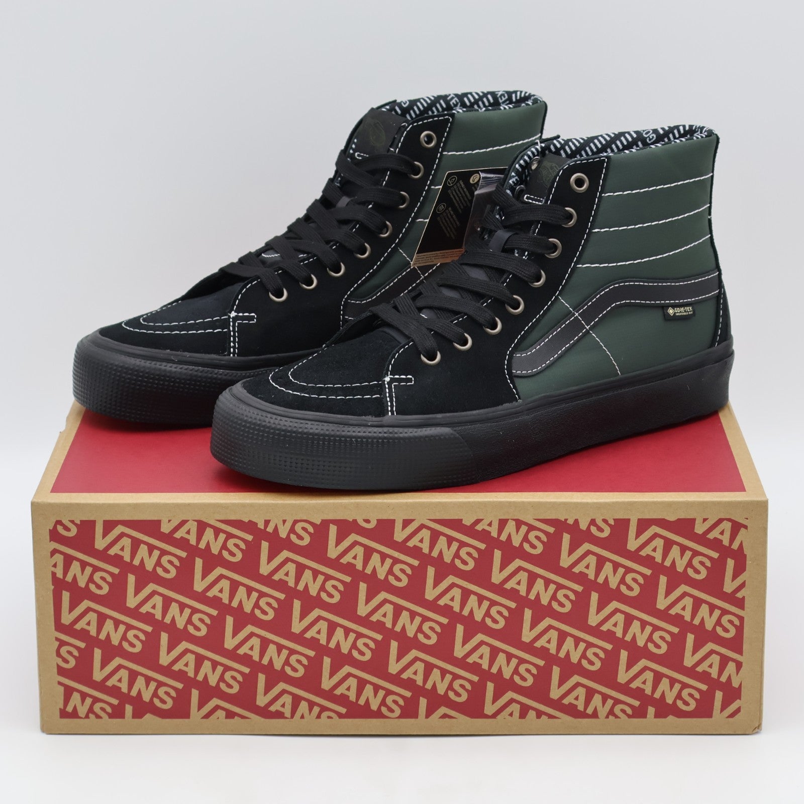 VN000DCBYJ7 Vans Sk8-Hi GORE-TEX Outdoor Black Green (Men's)
