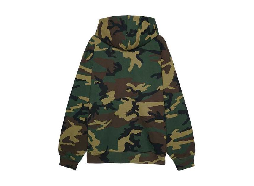 Supreme Small Box Zip Up Hooded Sweatshirt Woodland Camo