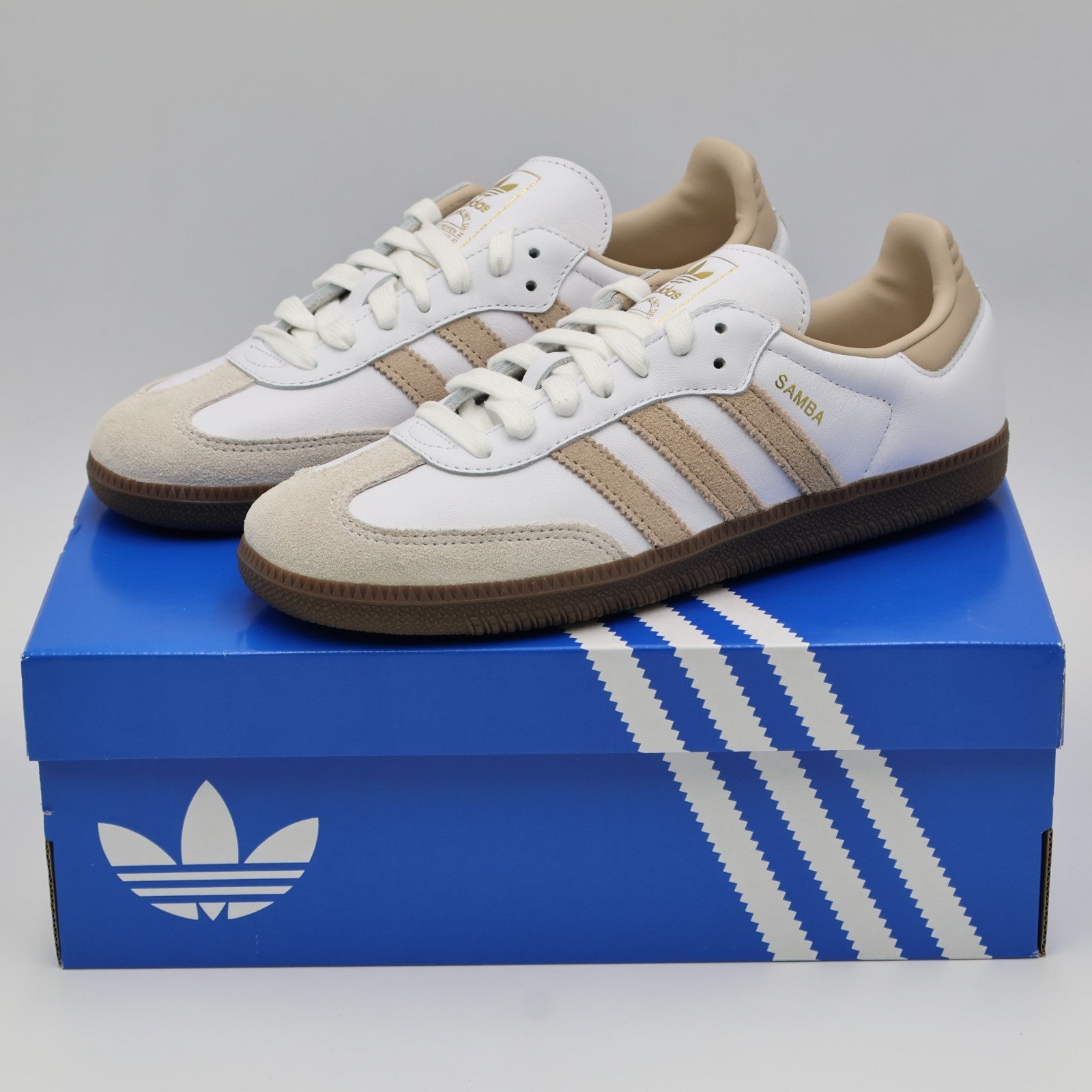 JI0218 adidas Samba OG White Brown Gum (Men's)