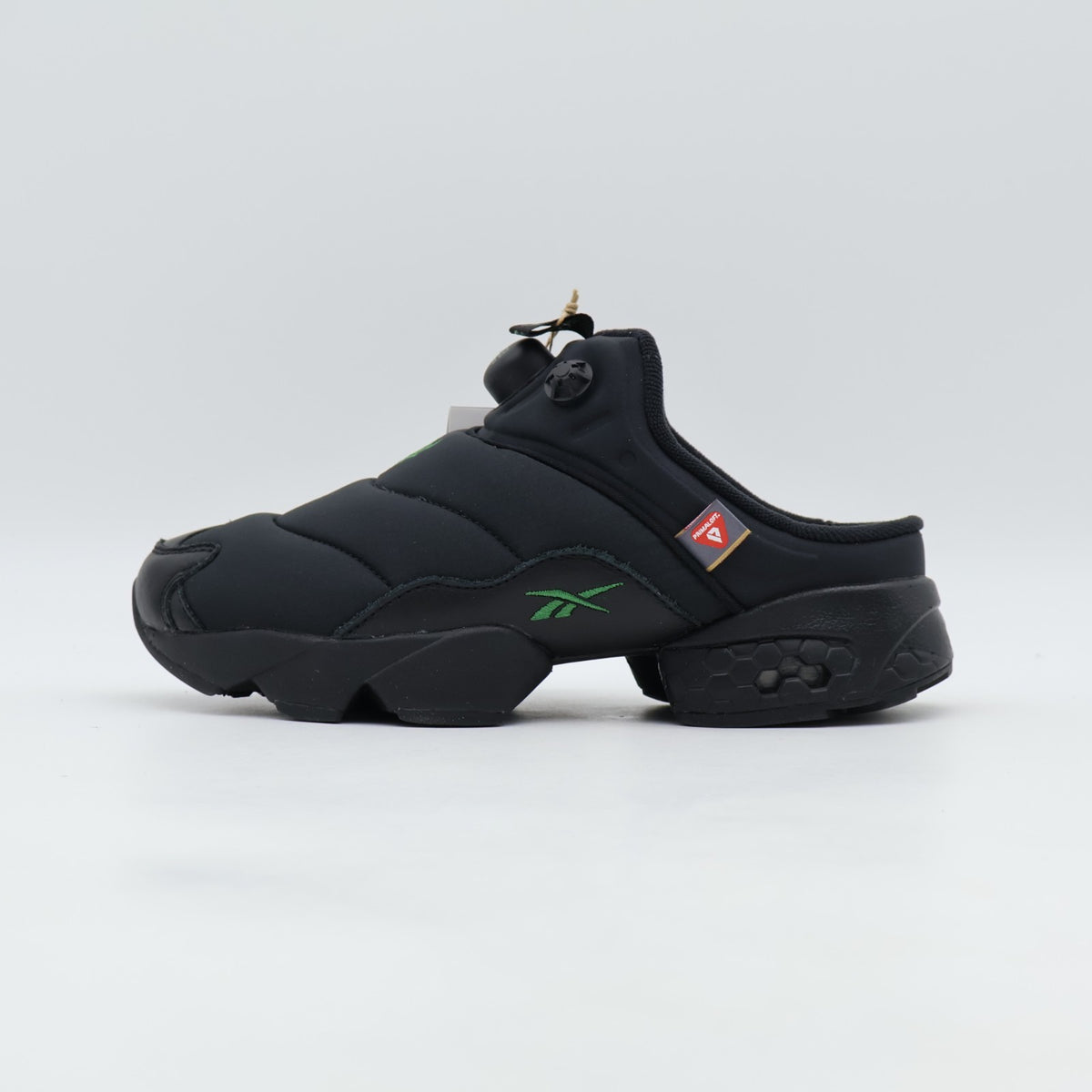 100217328 South2 West8 Reebok Instapump Fury Mule Black Black Green (Men's)