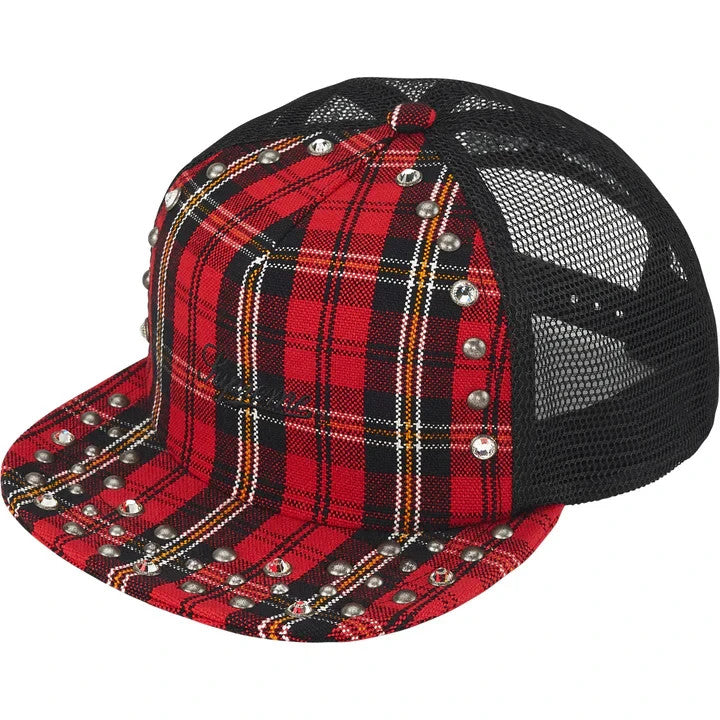 Supreme b.b. Simon Studded Mesh Back 5-Panel Plaid