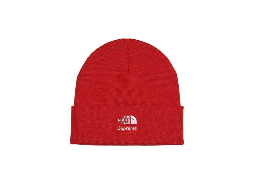 Supreme x The North Face Beanie Red