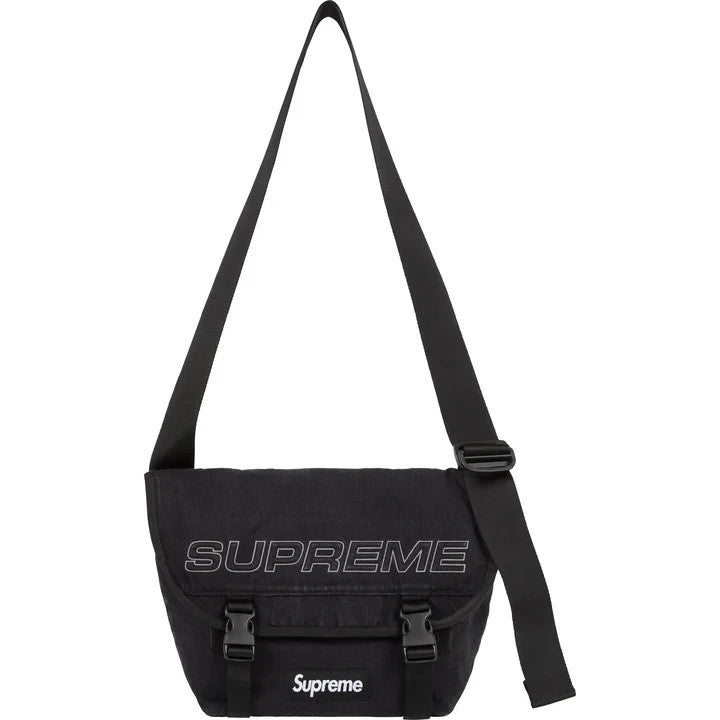 Supreme Denim Messenger Bag Black