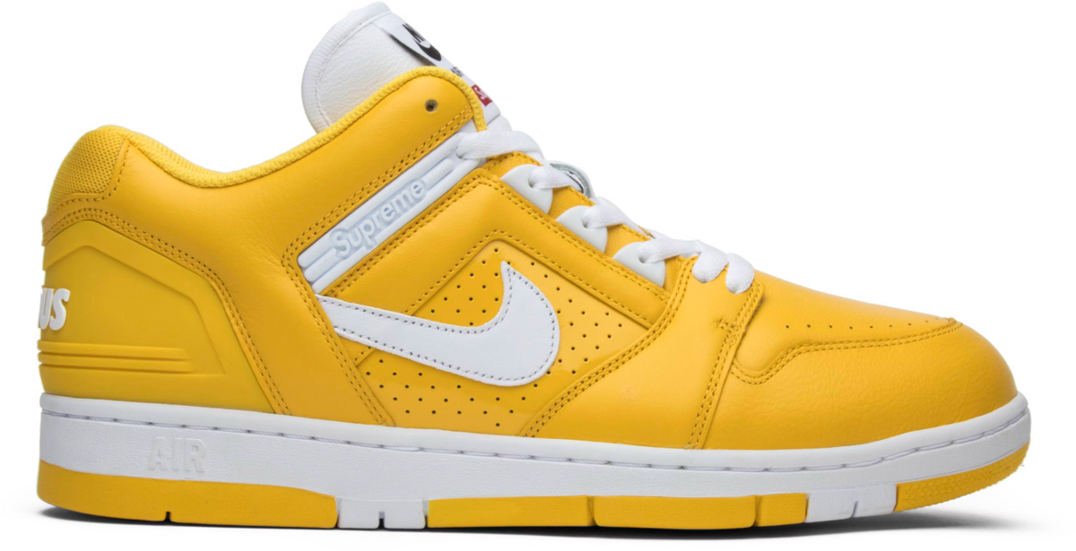 AA0871-717 Supreme à Nike SB Air Force 2 "Varsity Maize"