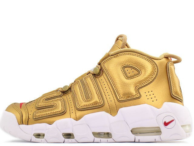 902290-700 Supreme à Nike Air More Uptempo "Metallic Gold" (Men's)