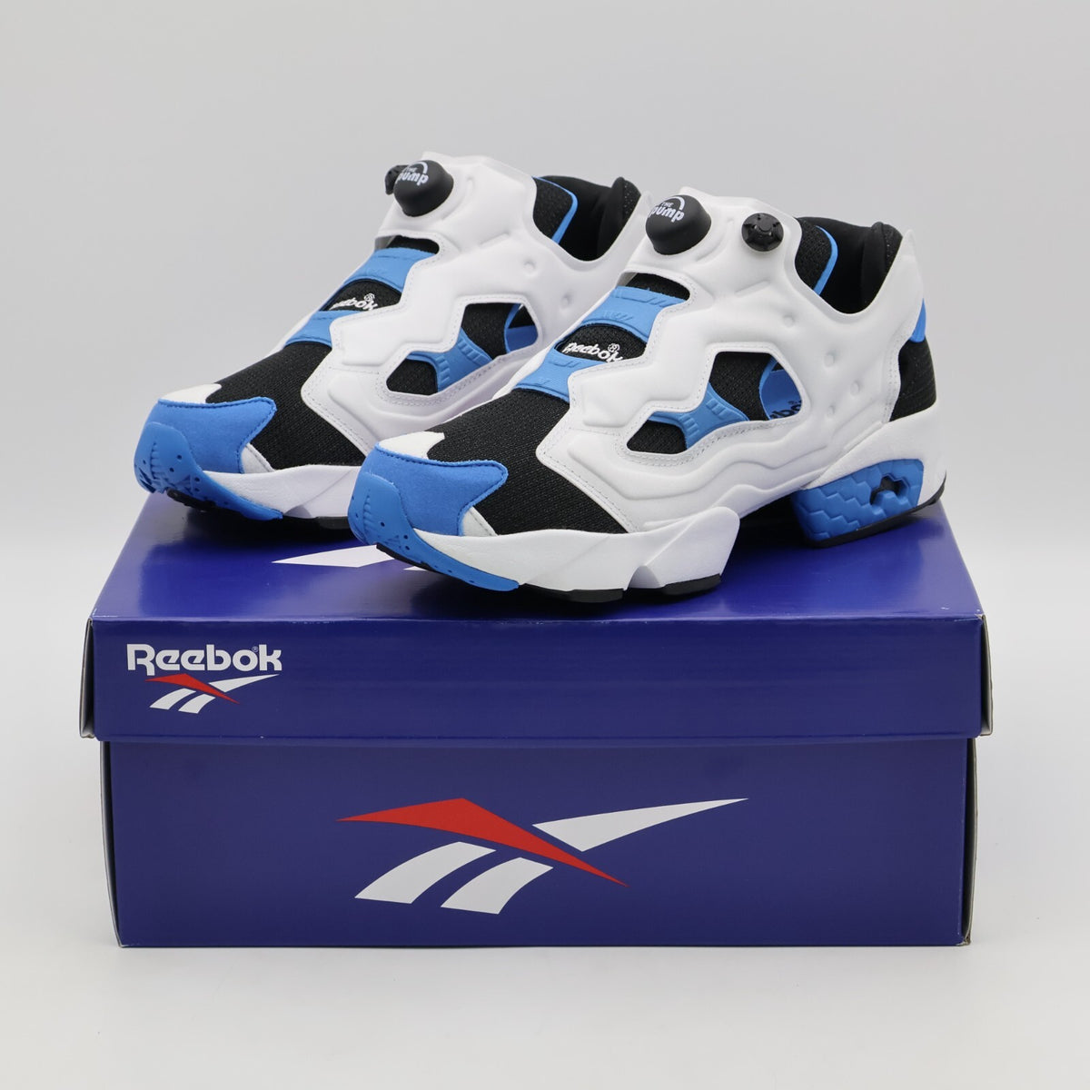 100074689 Reebok Instapump Fury 94 Lost OG White Black Blue (Men's)