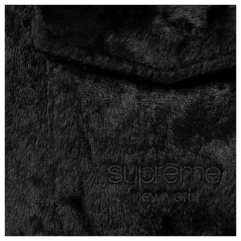 Supreme Faux Fur Zip Up Shirt Black