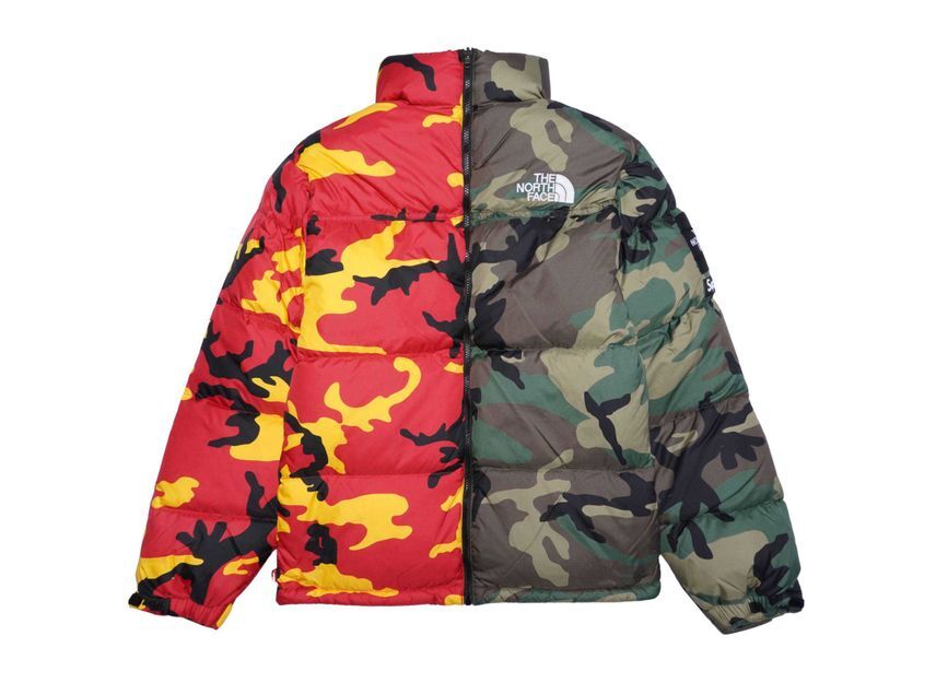 Supreme The North Face Split Nuptse Jacket Camo
