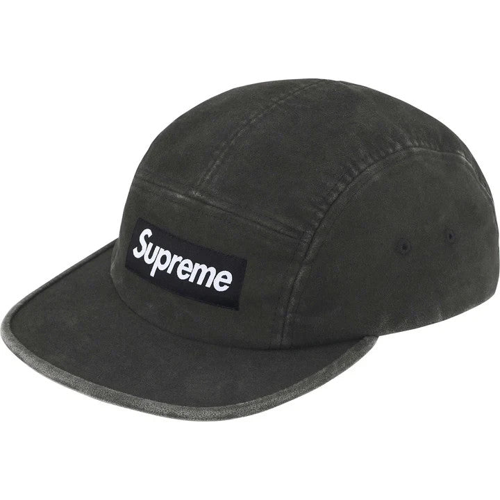Supreme 2-Tone Moleskin Camp Cap Black