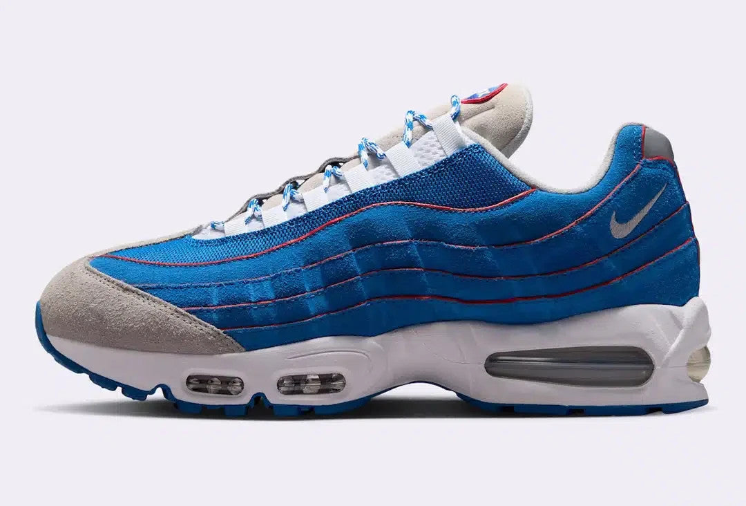 IR1944-400 Nike Air Max 95 Big Bubble "Blue Sapphire/Metallic Silver" (Men's)