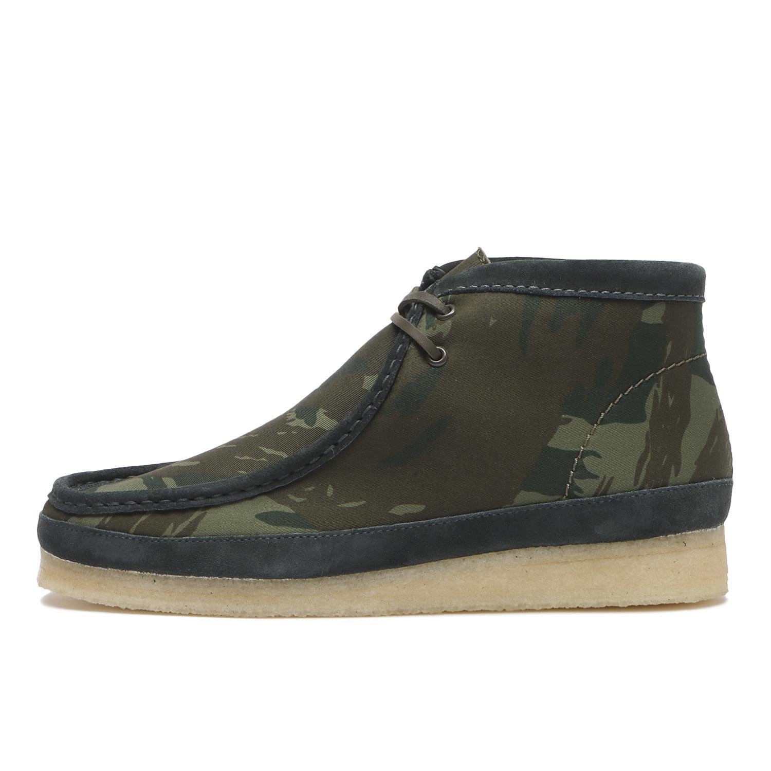 26177769 Clarks Wallabee Boot Green Camouflage (Men's)
