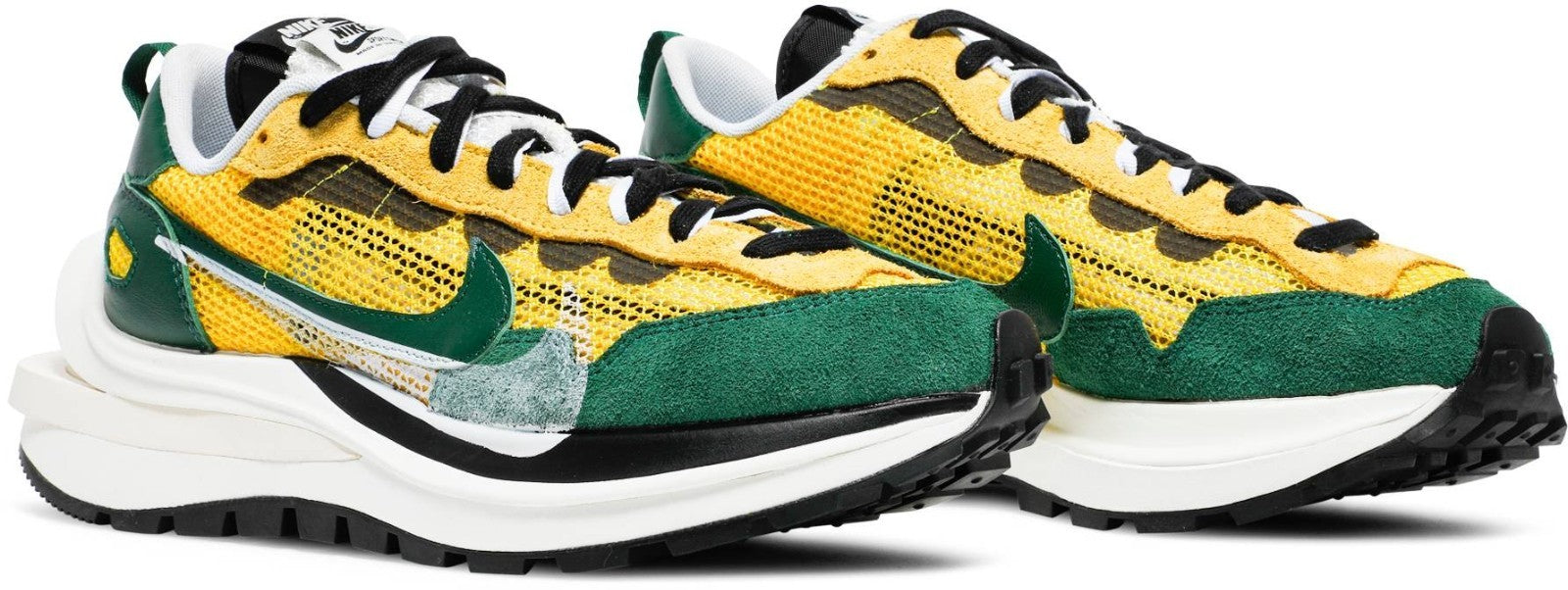 CV1363-700 sacai à Nike Vapor Waffle "Tour Yellow/Stadium Green-Sail" (Men's)