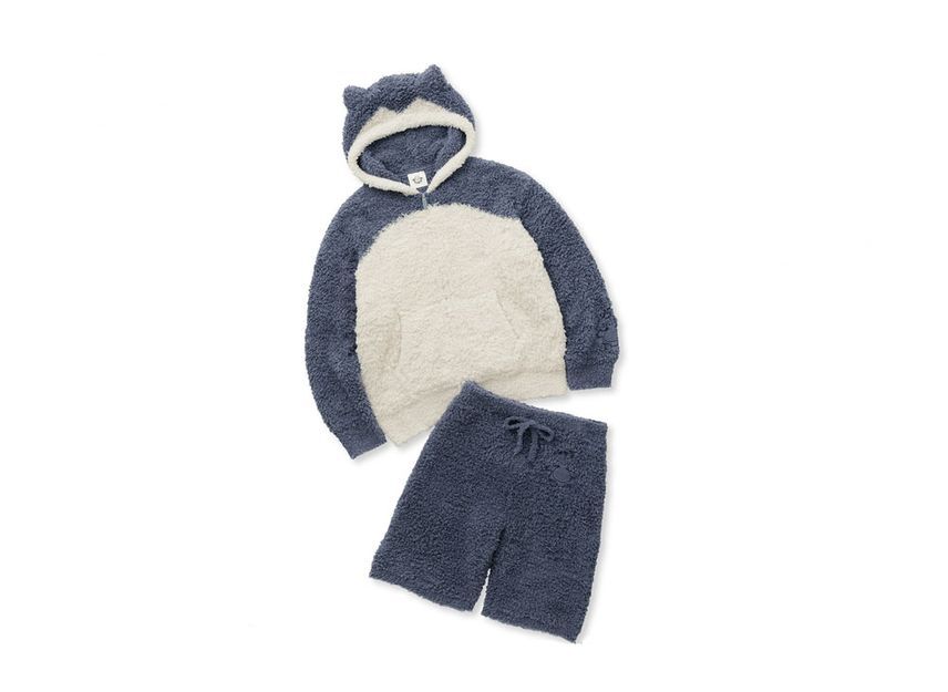 GELATO PIQUE Pokemon Sleep Mens Gelato Kabigon Parka&Half Pants Set Navy