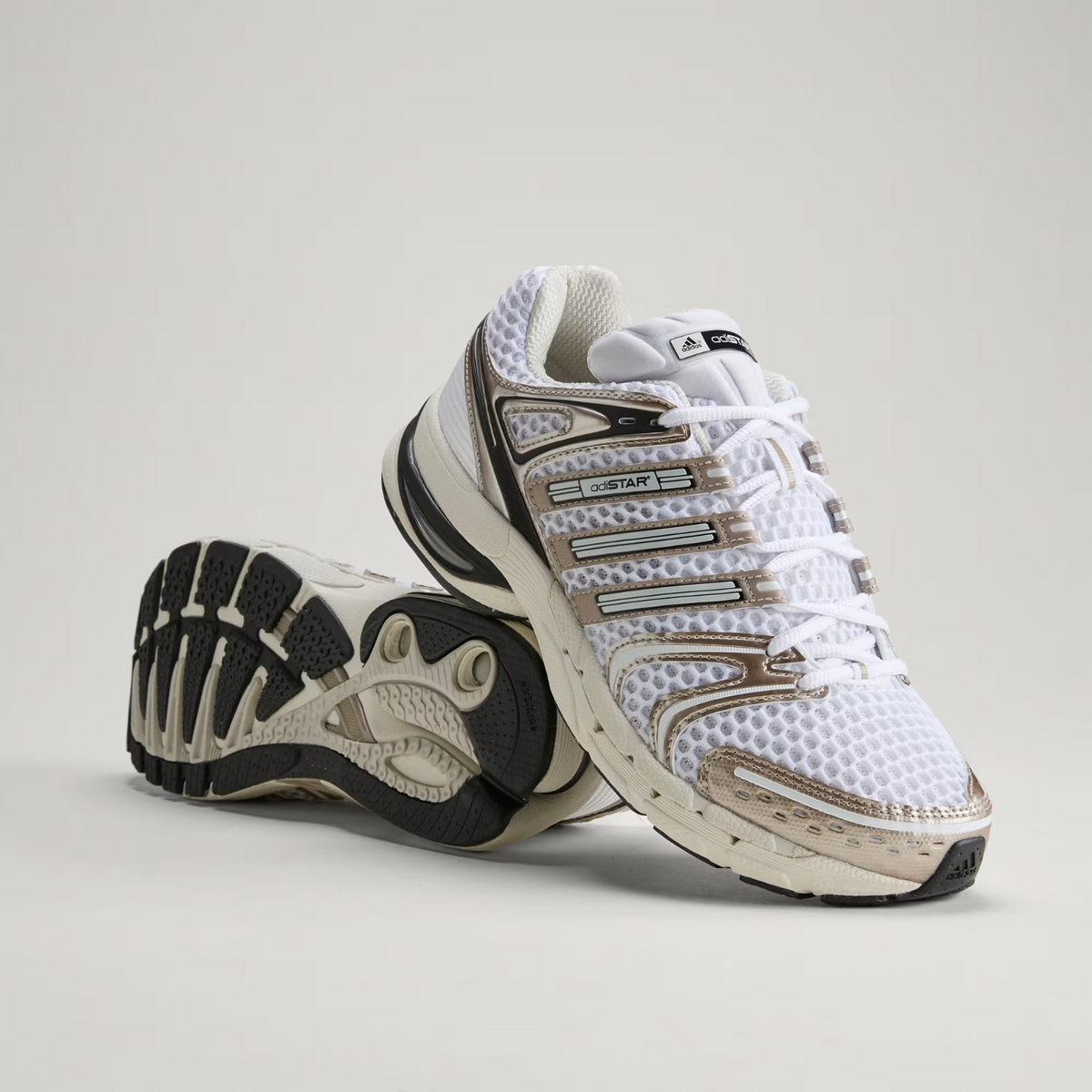 KI4470 Adidas Adistar Control 5 "Cloud White/Orbit Grey/Champagne Met" (Men's)